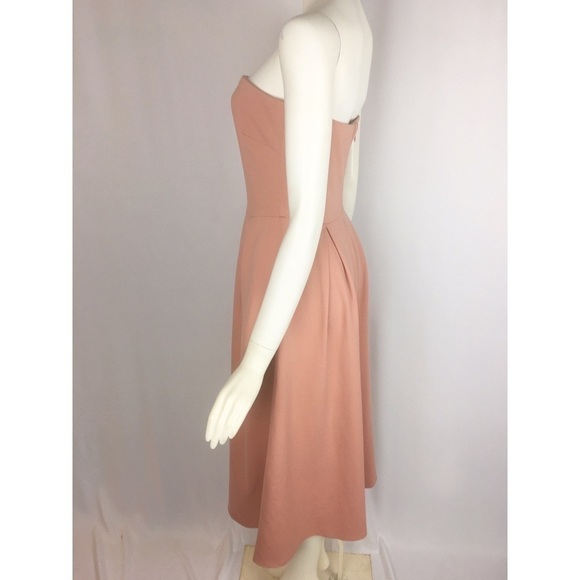 NWT Charles Henry Blush Peach Strapless Mini Dress Size Small - Picture 4 of 8